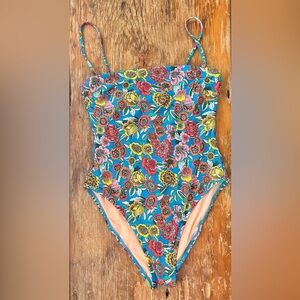 J Crew one piece swimsuit, removable straps.